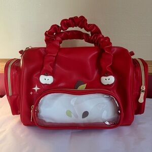 Boston Bag Red Apple Ita Bag -Show Off Your Kawaii Pins by The Junco